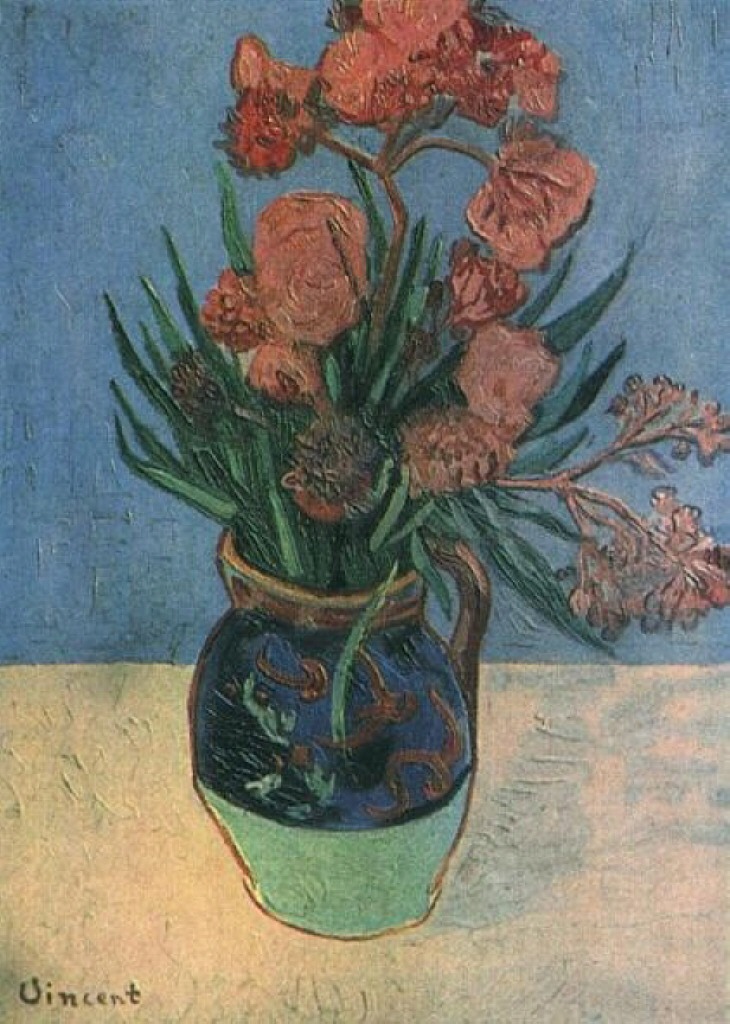 Картина Ван Гога Натюрморт: ваза с олеандрами 1888